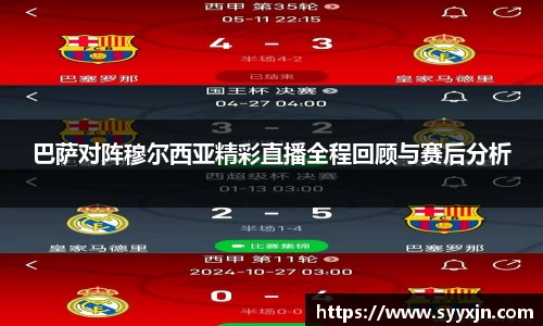 巴萨对阵穆尔西亚精彩直播全程回顾与赛后分析